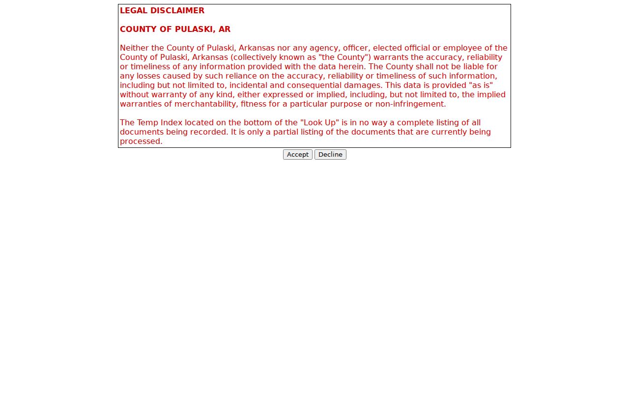 North Little Rock people search PulaskiDeeds official records page