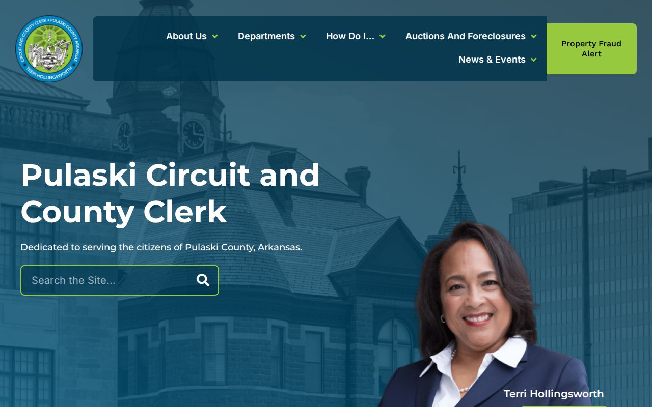 North Little Rock people search Pulaski County Clerk homepage