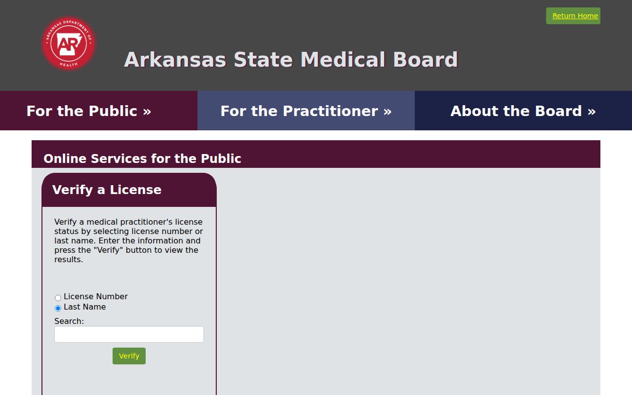 North Little Rock people directories Arkansas Medical Board lookup
