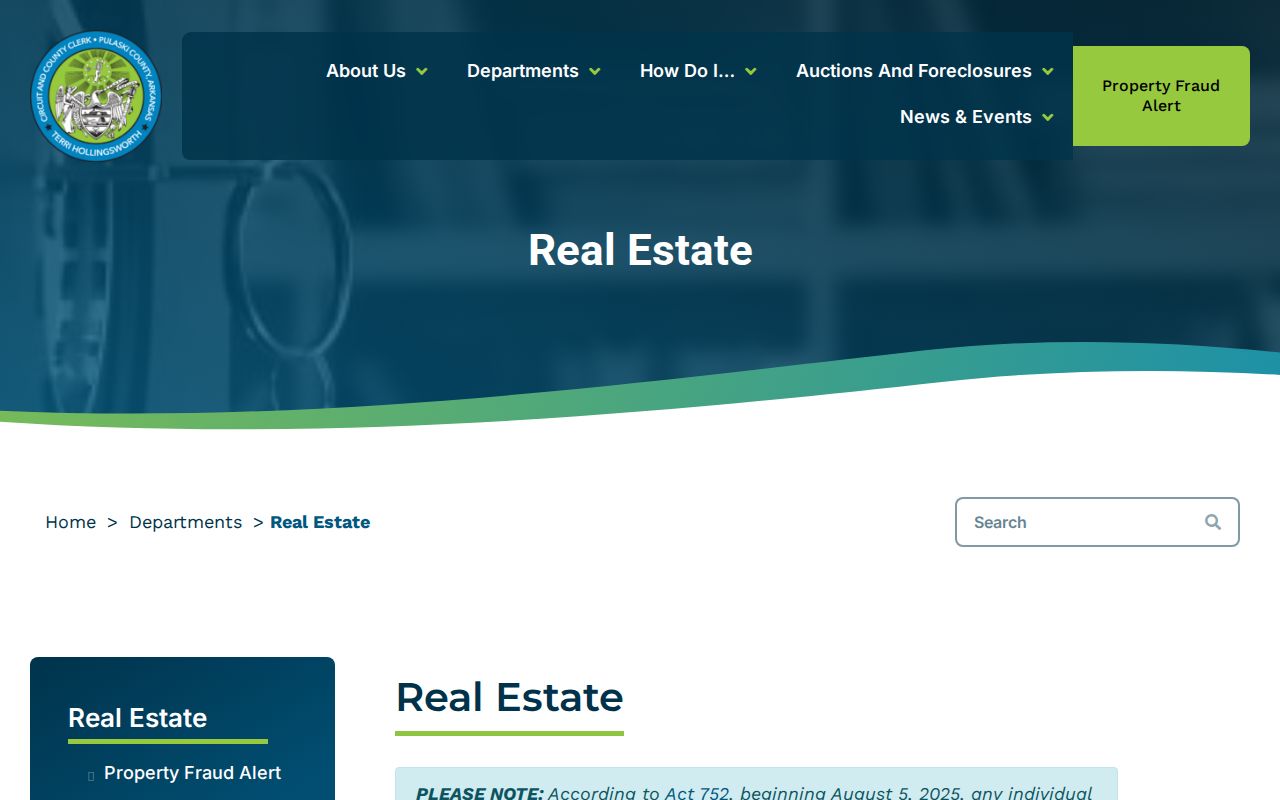 North Little Rock public records Pulaski real estate records page