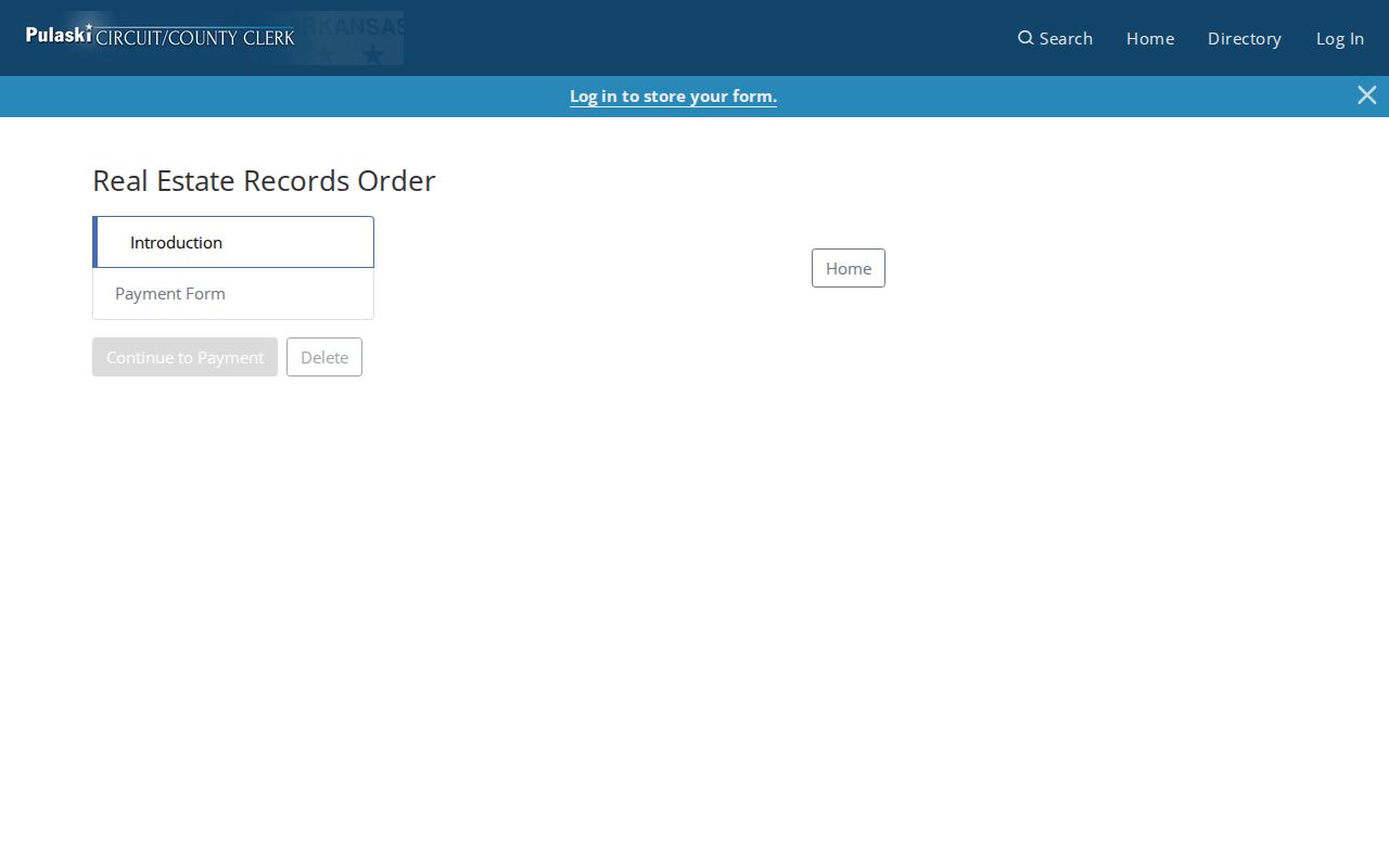 North Little Rock public records Pulaski real estate record order page